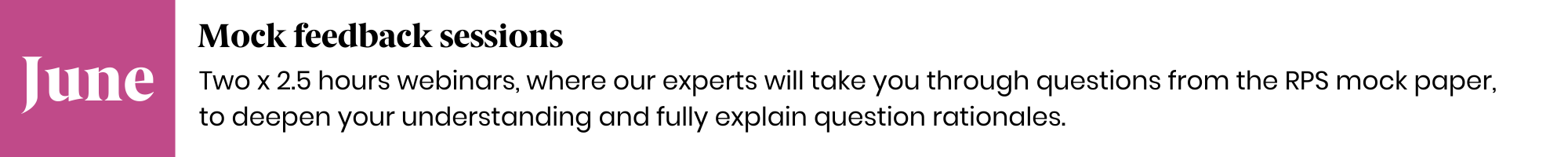 Septembert in the Foundation programme